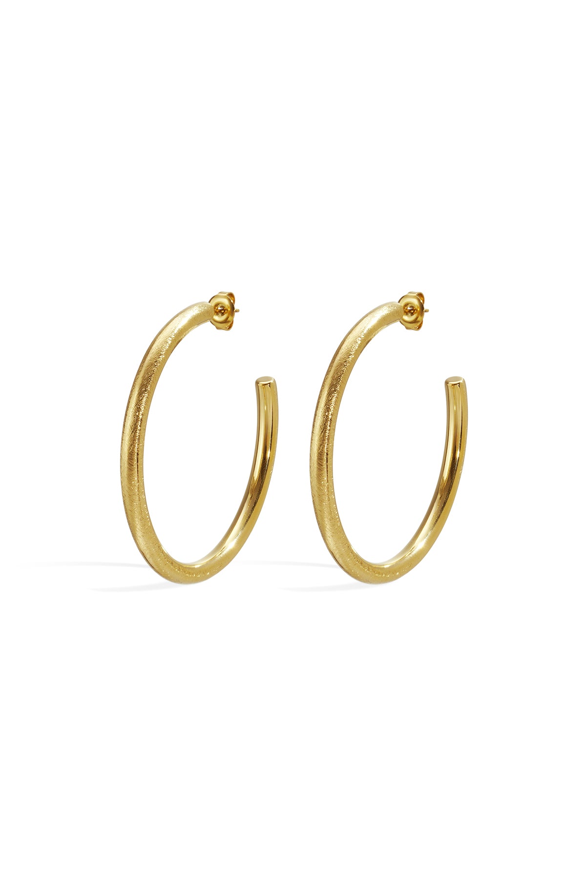 Elegant Circle Hoop Earrings for Women, Silver & Gold