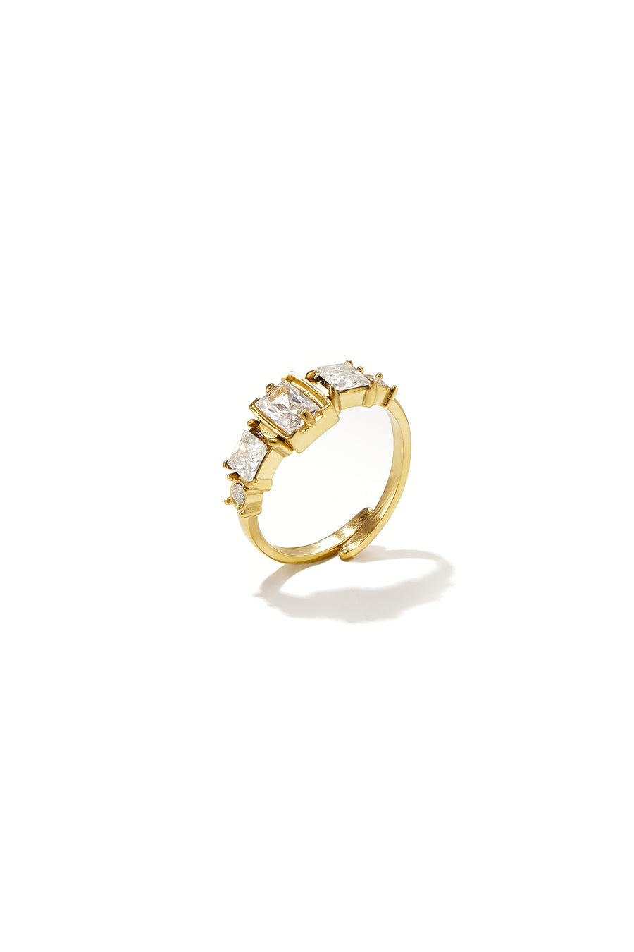 Elegant Minimalist Adjustable Ring - Silver & Gold