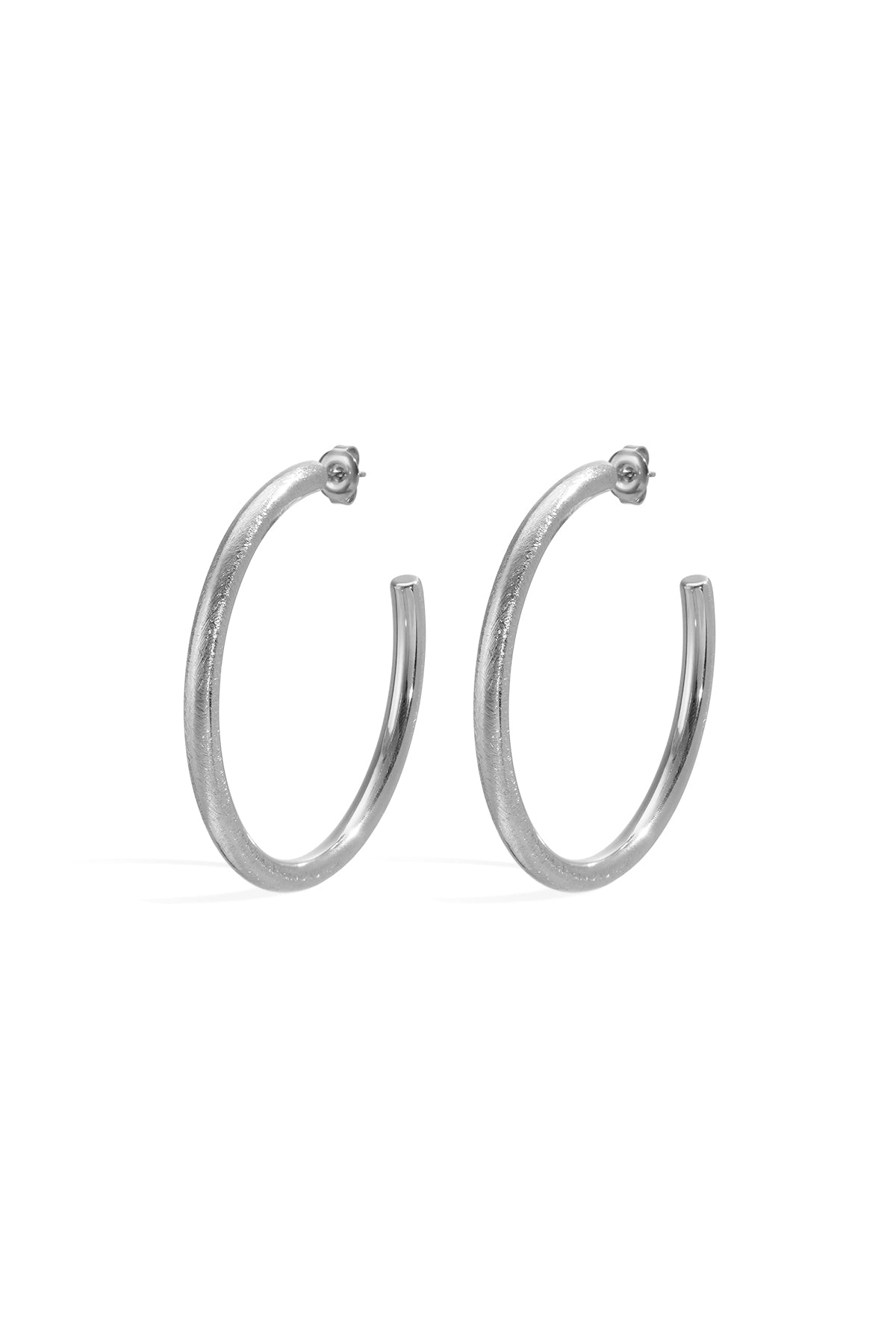 Elegant Circle Hoop Earrings for Women, Silver & Gold